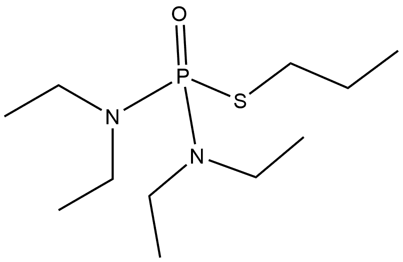 四乙基硫代磷二酰胺酸 S-丙酯 结构式