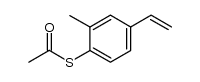 Ethanethioic acid, S-(4-ethenyl-2-methylphenyl) ester 结构式