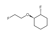 Cyclohexane, 1-fluoro-2-(2-fluoroethoxy)-, trans- (9CI) 结构式