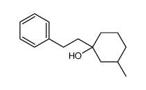 3-甲基-1-(2-苯乙基)环己醇 结构式