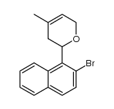 2-(2-溴-1-萘基)-3,6-二氢-4-甲基-2H-吡喃 结构式