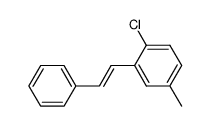 Benzene, 1-chloro-3-methyl-2-(2-phenylethenyl)-, (E)- (9CI) 结构式