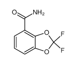 2,2-二氟-1,3-苯并二氧杂环戊烯-4-甲酰胺 结构式