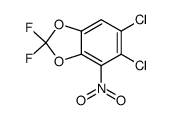 5,6-二氯-2,2-二氟-4-硝基-1,3-苯并二氧杂环戊烯 结构式