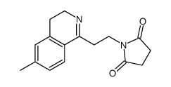 2,5-Pyrrolidinedione, 1-[2-(3,4-dihydro-6-methyl-1-isoquinolinyl)ethyl]- 结构式