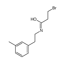 Propanamide, 3-bromo-N-[2-(3-methylphenyl)ethyl]- 结构式