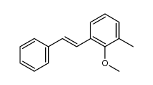 Benzene, 2-methoxy-1-methyl-3-(2-phenylethenyl)-, (E)- (9CI) 结构式