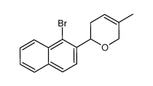 2-(1-溴-2-萘基)-3,6-二氢-5-甲基-2H-吡喃 结构式