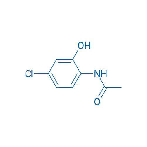 N-(4-氯-2-羟基苯基)乙酰胺 结构式