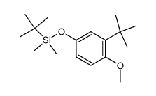 Silane, (1,1-dimethylethyl)[3-(1,1-dimethylethyl)-4-methoxyphenoxy]dimethyl- 结构式