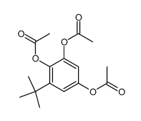 3,4-二乙酰氧基-5-叔丁基苯基乙酸酯 结构式
