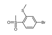 4-溴-1-甲磺酰基-2-甲硫基苯 结构式
