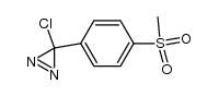 3H-Diazirine, 3-chloro-3-[4-(methylsulfonyl)phenyl]- 结构式