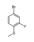 4-溴-2-氟硫代苯甲醚 结构式