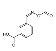 2-Pyridinecarboxylic acid, 6-[[(acetyloxy)imino]methyl]- 结构式