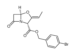 4-Oxa-1-azabicyclo[3.2.0]heptane-2-carboxylic acid, 3-ethylidene-7-oxo-, (4-bromophenyl)methyl ester, [2R-(2α,3Z,5α)]- (9CI) 结构式