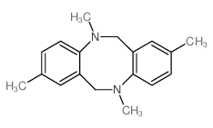 2,5,8,11-四甲基-5,6,11,12-四氢二苯并[B,F][1,5]二氮杂环辛四烯 结构式