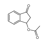 3-乙酰氧基-2,3-二氢-1H-茚-1-酮 结构式