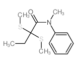 Butanamide, N-methyl-2,2-bis(methylthio)-N-phenyl- 结构式
