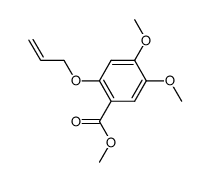 Benzoic acid, 4,5-dimethoxy-2-(2-propen-1-yloxy)-, methyl ester 结构式