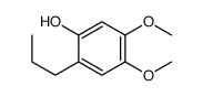 4,5-二甲氧基-2-丙基苯酚 结构式