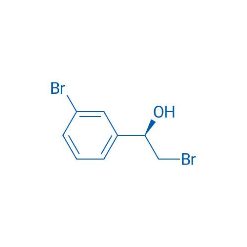(R)-2-溴-1-(3-溴苯基)乙醇 结构式