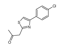 2-Propanone, 1-[4-(4-chlorophenyl)-2-thiazolyl]- 结构式