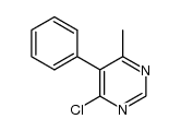 4-氯-6-甲基-5-苯基嘧啶 结构式