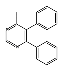 4-甲基-5,6-二苯基嘧啶 结构式