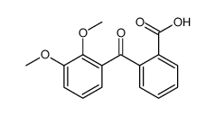 2-(2,3-二甲氧基苯甲酰基)苯甲酸 结构式