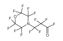 4-Morpholinepropanoyl fluoride, α,α,β,β,2,2,3,3,5,5,6,6-dodecafluoro- 结构式