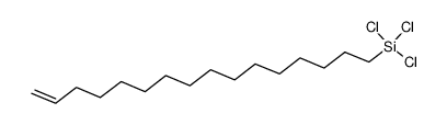三氯-15-十六碳烯-1-基硅烷 结构式