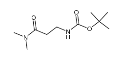 Carbamic acid, N-[3-(dimethylamino)-3-oxopropyl]-, 1,1-dimethylethyl ester 结构式