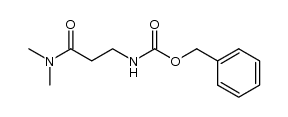Carbamic acid, N-[3-(dimethylamino)-3-oxopropyl]-, phenylmethyl ester 结构式