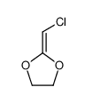 2-(氯亚甲基)-1,3-二氧戊环 结构式
