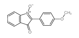 2-(4-甲氧基苯基)-3H-吲哚-3-酮-1-氧化物 结构式