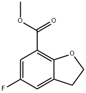 5-氟-2,3-二氢苯并呋喃-7-羧酸甲酯 结构式