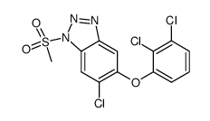 6-氯-5-(2,3-二氯苯氧基)-1-(甲磺酰基)-1H-苯并三唑 结构式