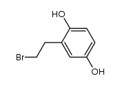 2-(2-溴乙基)-1,4-苯二酚 结构式