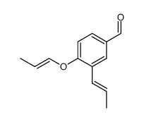3-(1-丙烯-1-基)-4-(1-丙烯-1-基氧基)苯甲醛 结构式