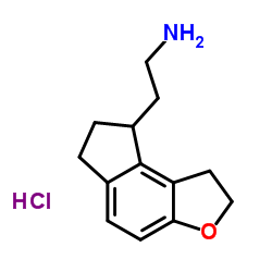 2-(1,6,7,8-四氢-2H-茚并[5,4-b]呋喃-8-基)乙胺盐酸盐 结构式