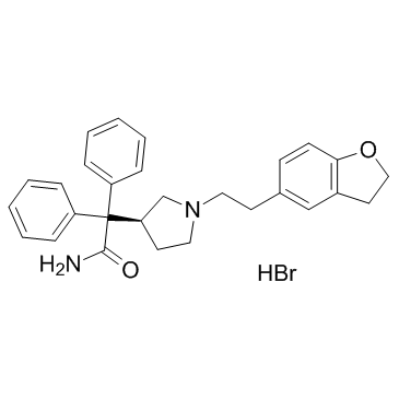 氢溴酸达非那新 结构式