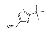 2-(三甲基硅基)-5-噻唑甲醛 结构式