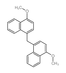 1-methoxy-4-[(4-methoxynaphthalen-1-yl)methyl]naphthalene 结构式