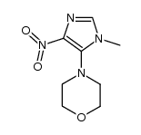 4-(1-methyl-4-nitro-1H-imidazol-5-yl)morpholine 结构式