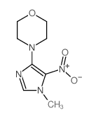 Morpholine, 4-(1-methyl-5-nitro-1H-imidazol-4-yl)- 结构式