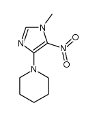 Piperidine, 1-(1-methyl-5-nitro-1H-imidazol-4-yl)- 结构式