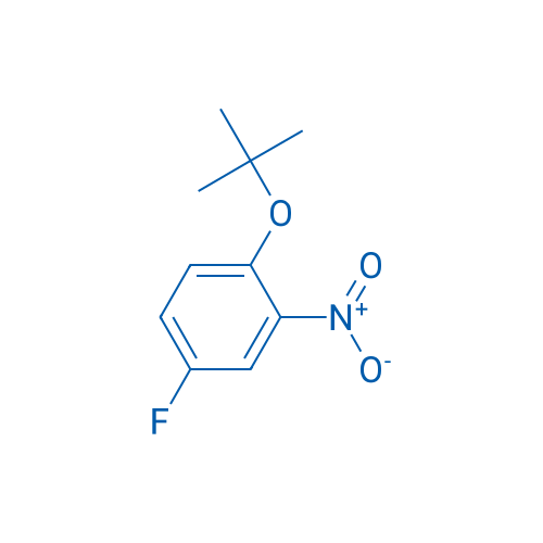 1-叔丁氧基-4-氟-2-硝基苯 结构式