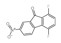 1,4-二氟-7-硝基-9H-芴-9-酮 结构式