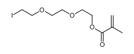 2-甲基-2-丙烯酸-2-[2-(2-碘乙氧基)乙氧基]乙酯 结构式